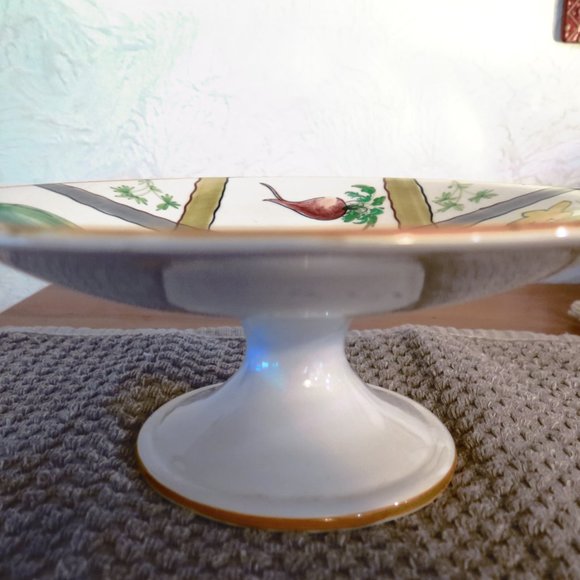 Source Unknown Dining Vintage Italian Hand Painted Pedestal Footed